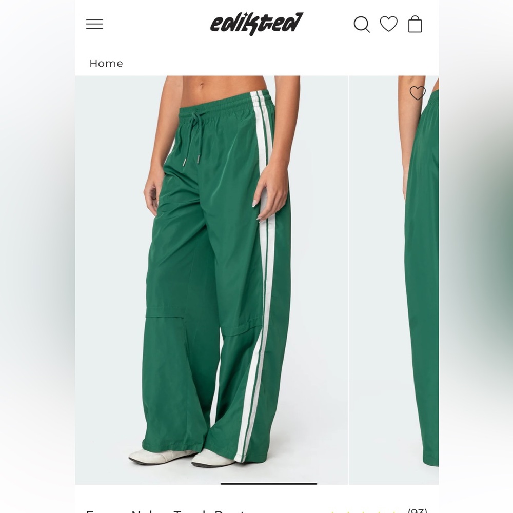 NWT Edikted Fauna Nylon Pants